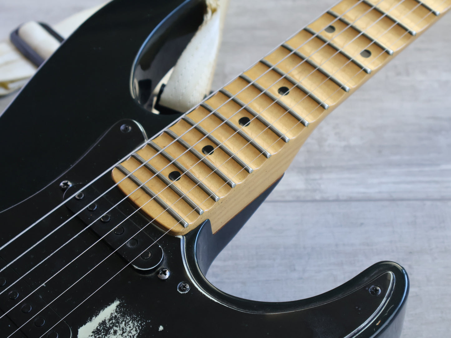 1990's ESP Mirage Custom Order Scalloped Superstrat (Black)