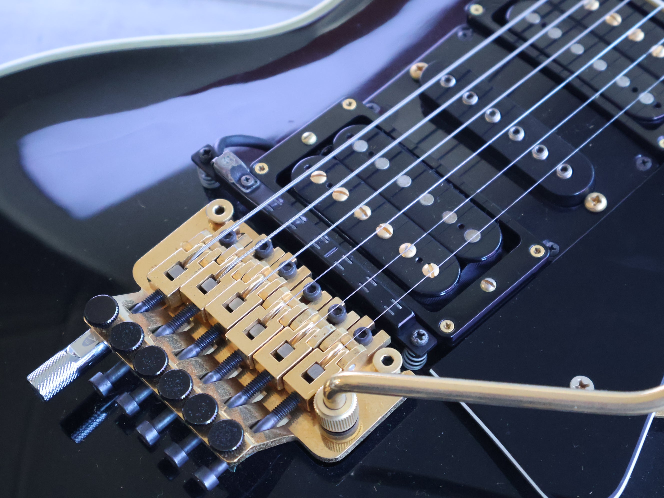 1978 Greco Japan EG-800PB Les Paul Custom w/Floyd Rose & MIDI