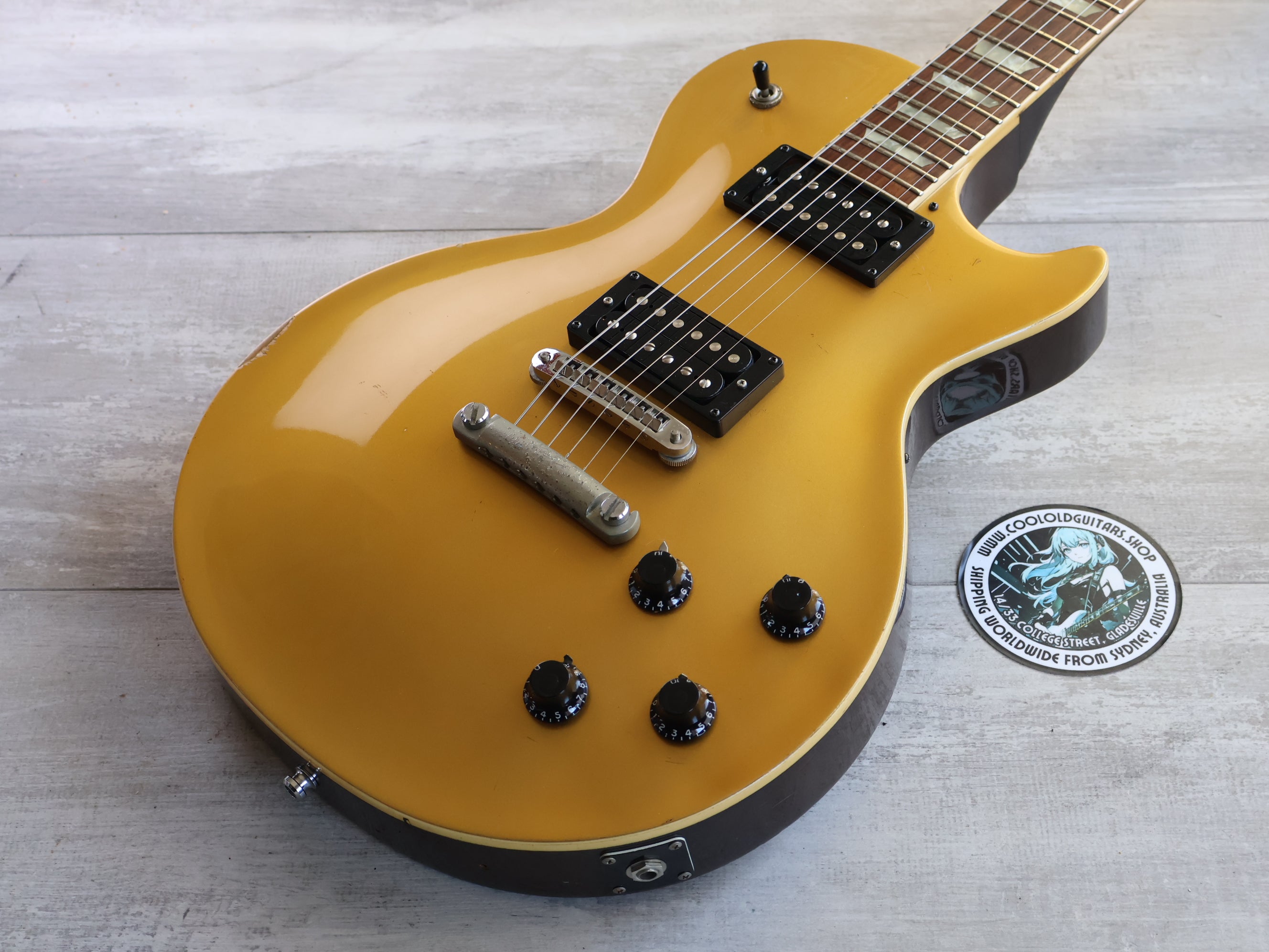 1978 Burny Japan FLG-60GT Goldtop Les Paul Standard – Cool Old Guitars