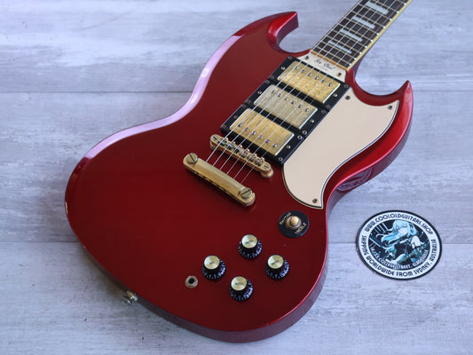 2006 Epiphone Limited Edition Custom Shop G-400 Custom Three-Pickup SG (Metallic Red)