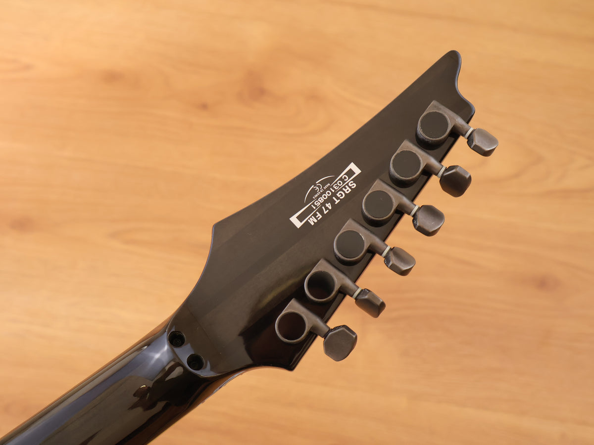 2003 Ibanez SRGT47FM Neckthrough Superstrat (Transparent Black)