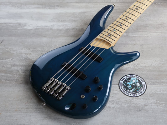 2015 Ibanez Japan SR2505M Prestige SDGR 5-String Bass (Blue Zircon)
