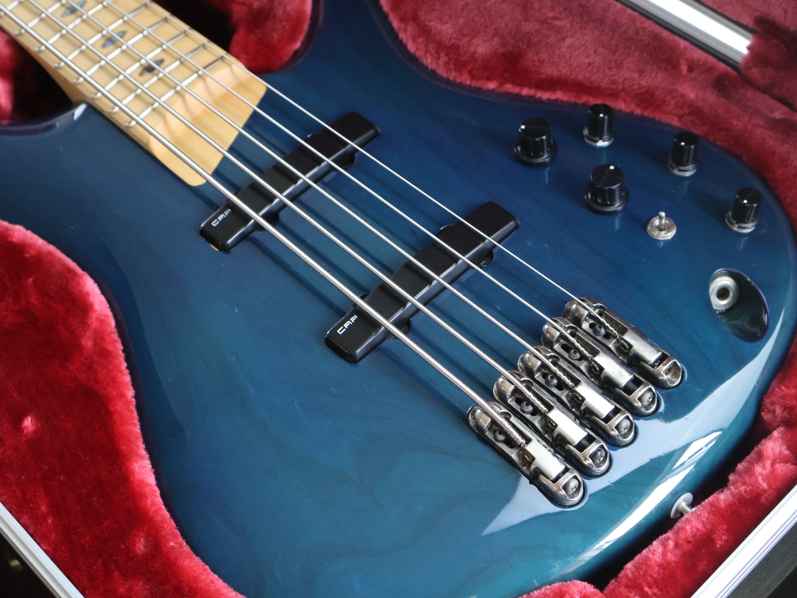 2015 Ibanez Japan SR2505M Prestige SDGR 5-String Bass (Blue Zircon