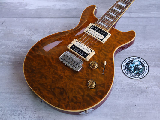 2014 Edwards (by ESP Japan) E-KT-135SQM Double Cutaway (Tiger Eye)