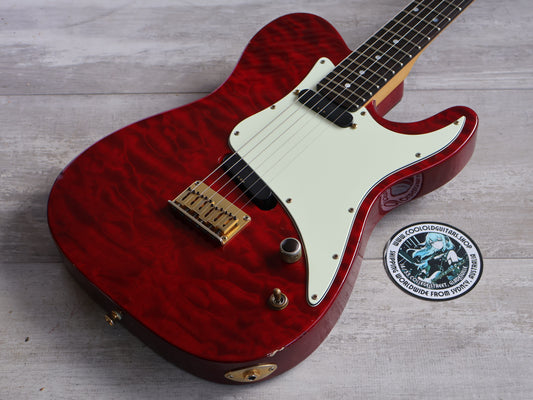 1995 ESP Japan Custom Order Telecaster (Quilt Red)