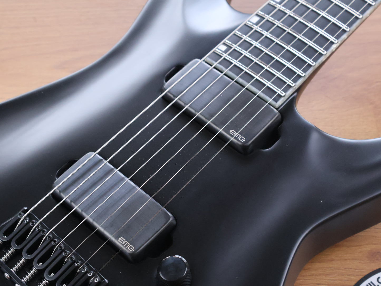 E-II (by ESP Japan) Horizon NT-7B Neckthrough 7-String Baritone w/EMG's (Black Satin)