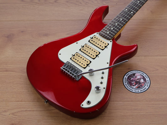 1980's Kawai Aquarius AQ-555 HHH Electric Guitars (Candy Apple Red)