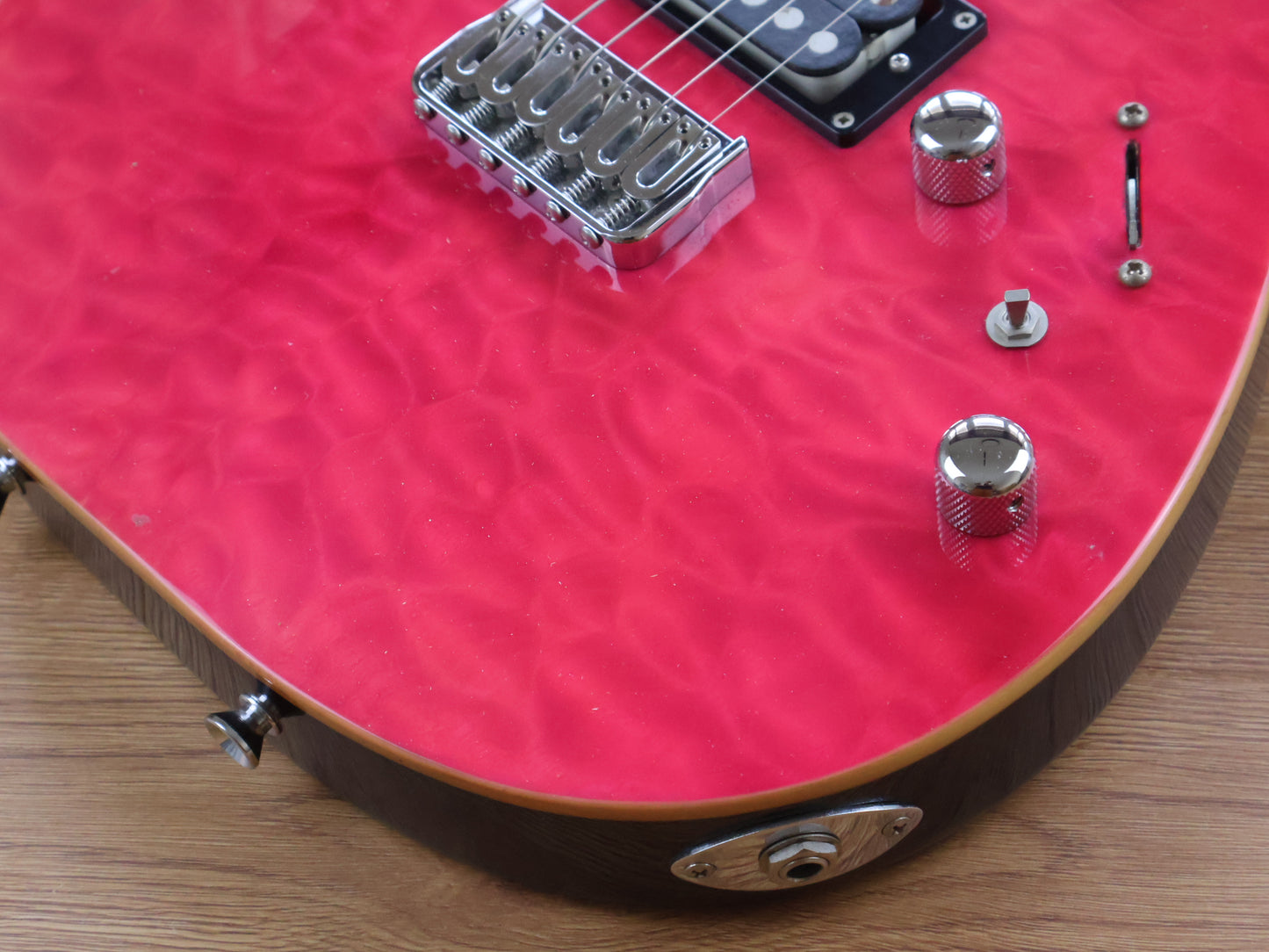 2014 Schecter Japan KR-24-2H-FXD/M Telecaster Style (Quilt Top Pink)