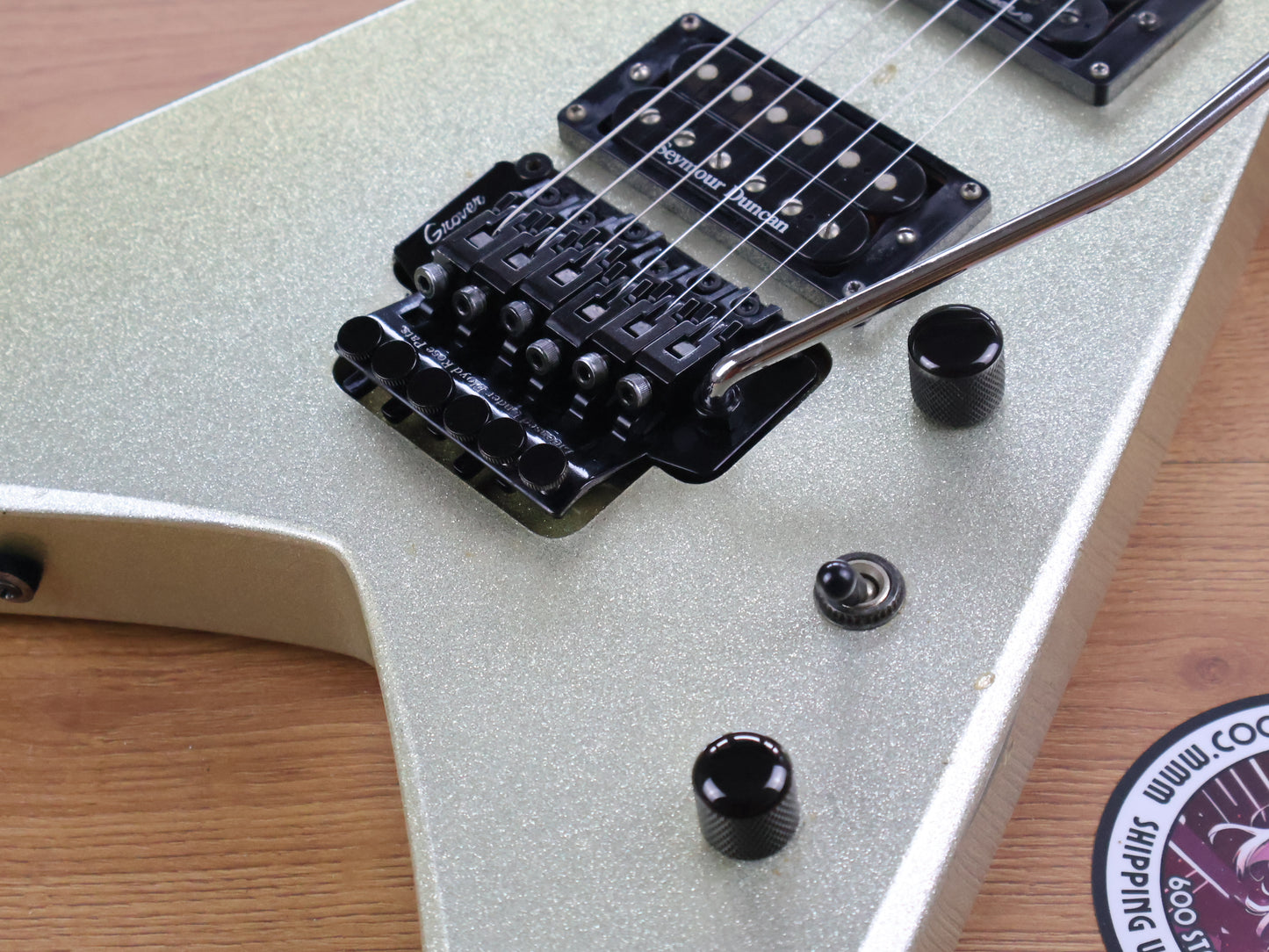 1990's Grover Jackson KV.D-120 King V Flying V (Silver Sparkle)