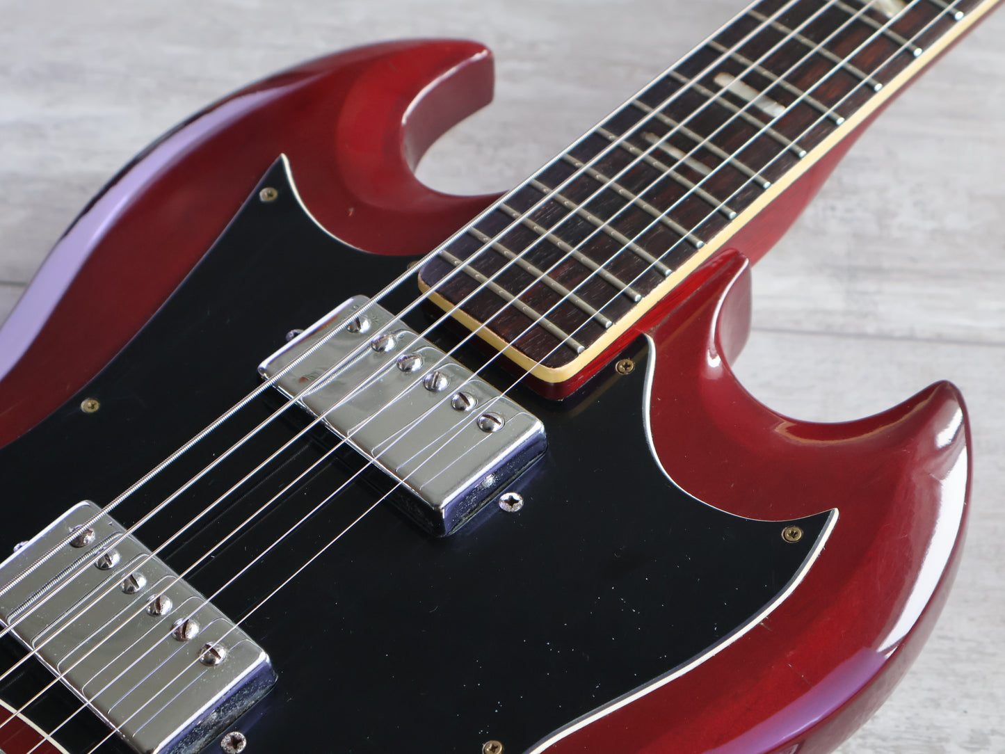 1970's Tomson SG Double Cutaway (Cherry Red)