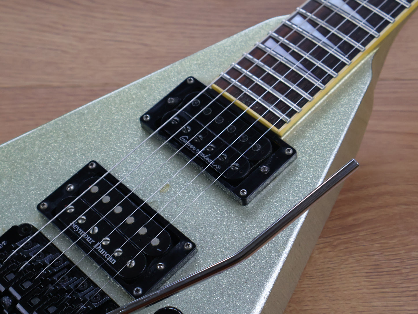 1990's Grover Jackson KV.D-120 King V Flying V (Silver Sparkle)
