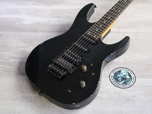 1987 Ibanez RG440PAH/PLG-65 Transitional Era HSS Superstrat (Black)