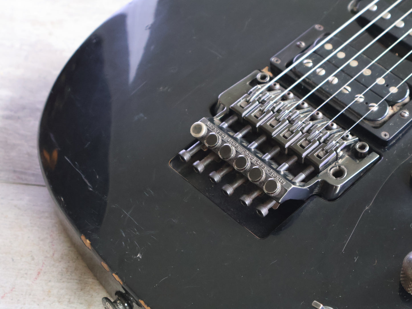 1987 Ibanez RG440PAH/PLG-65 Transitional Era HSS Superstrat (Black)