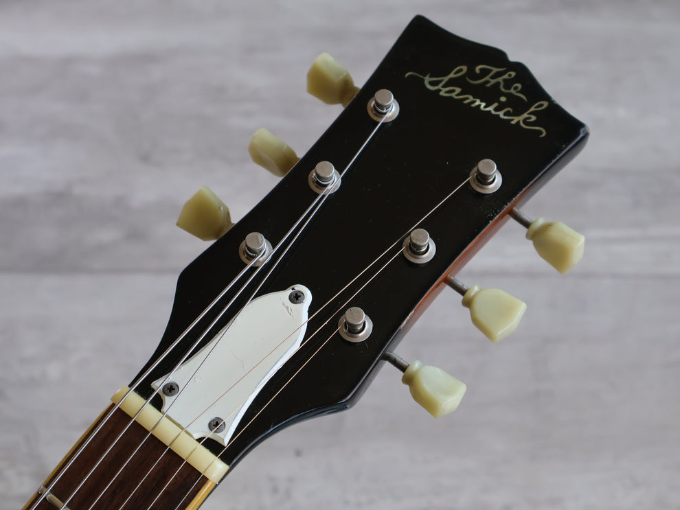 1989 Samick SA-1 Japanese Market ES-335 Semi Hollowbody (Brown Sunburs ...