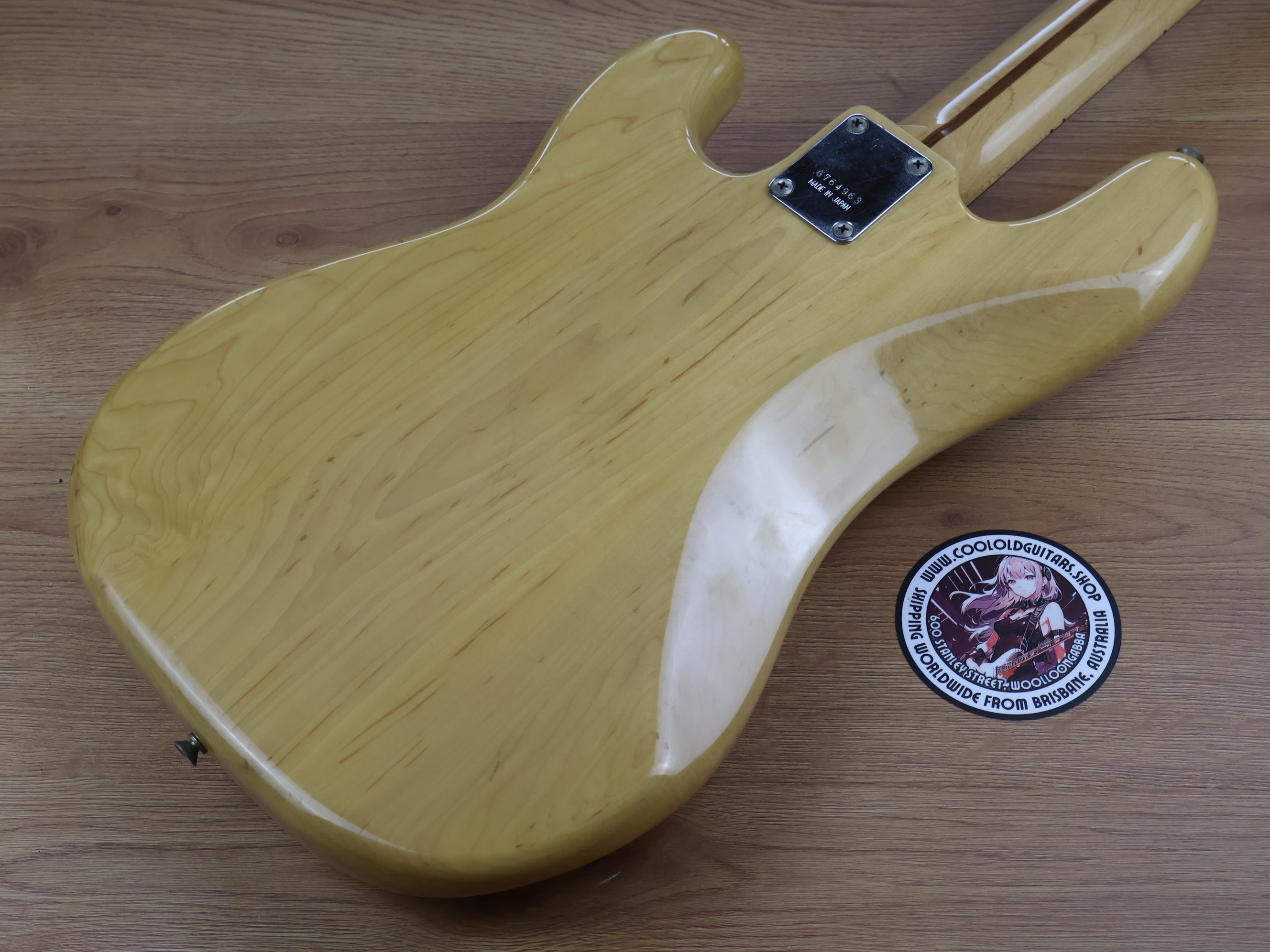 [藤]Greco プレシジョンベース ナチュラル　70年代 1976 Greco Japan PB580N Precision Bass (Natural) – Cool Old Guitars