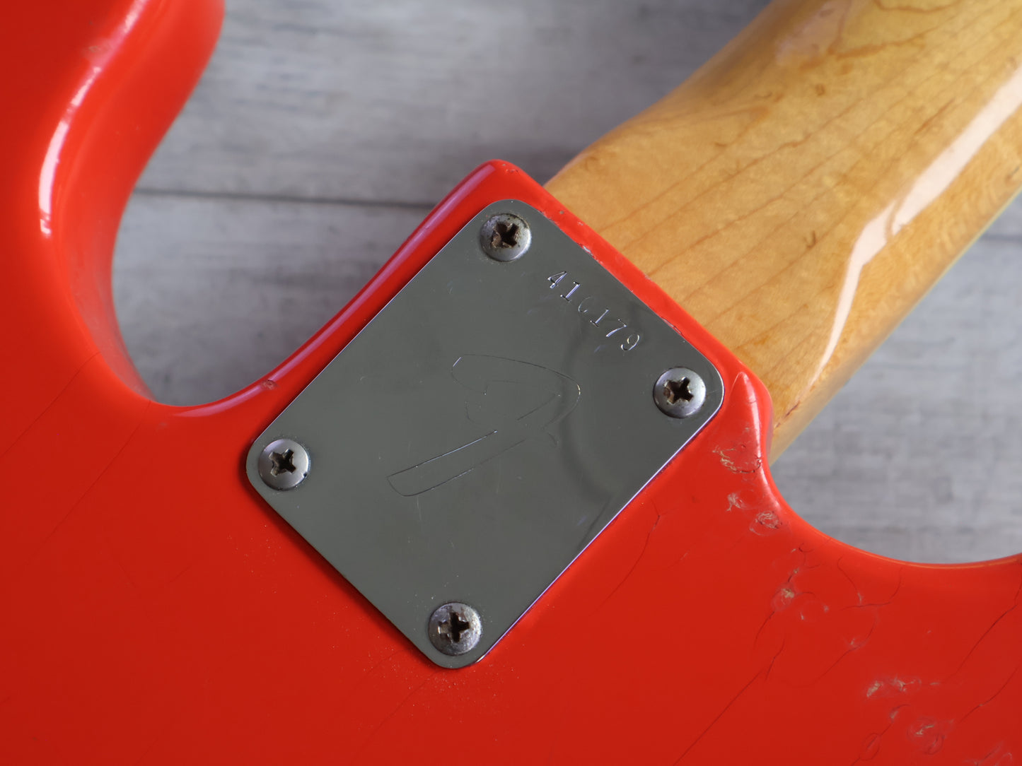 1973 Fender USA Jazz Bass Neck/Precision Bass (Fiesta Red)
