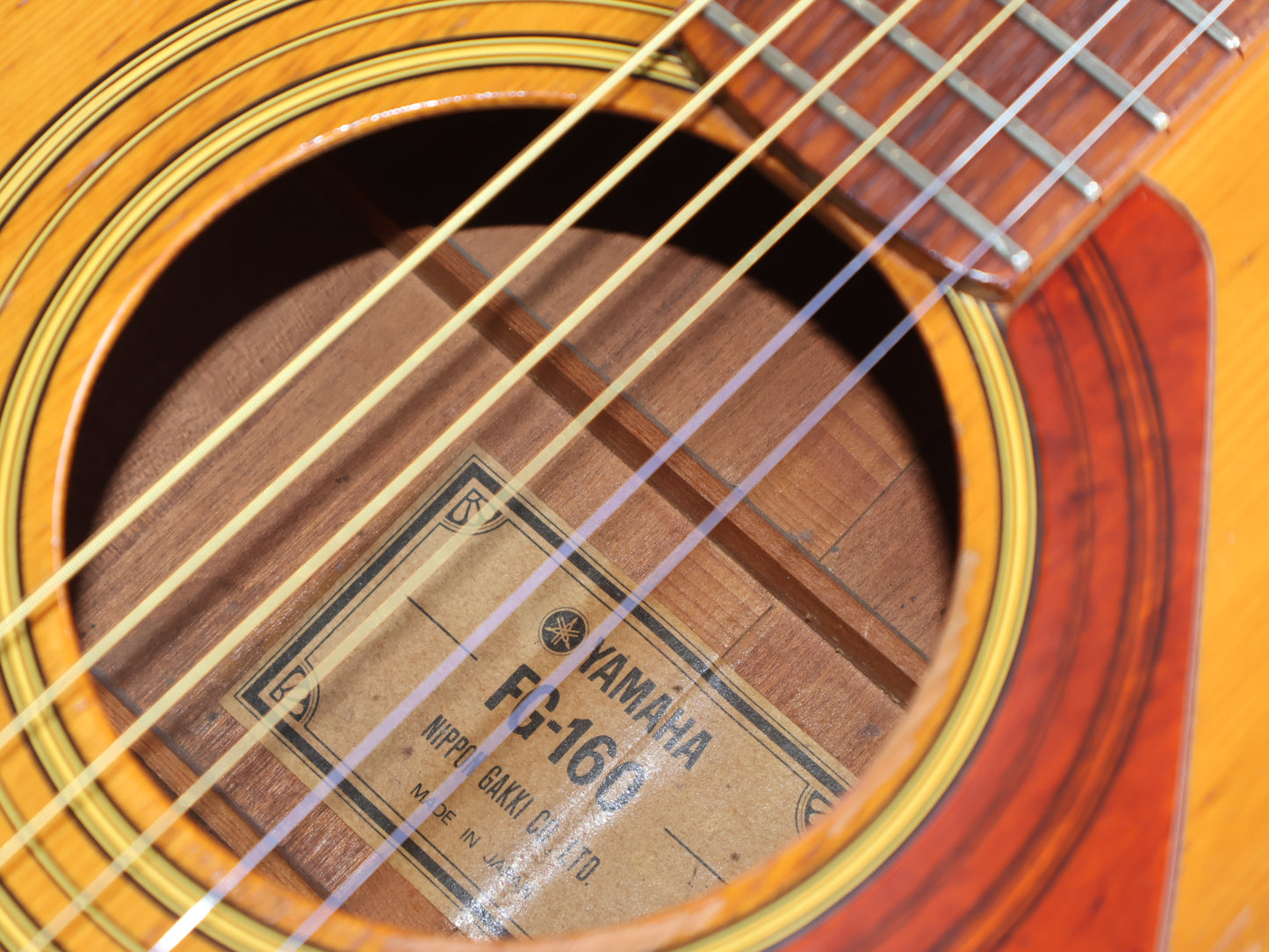 1970's Yamaha Japan FG-160 Folk Acoustic Guitar