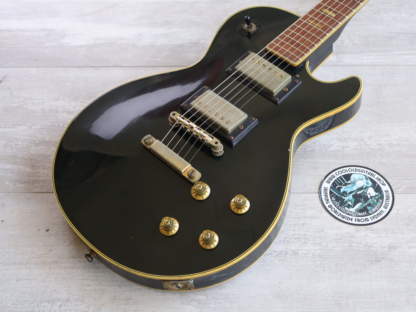 1973 Pearl Japan PE-2162 Les Paul Custom (Black)
