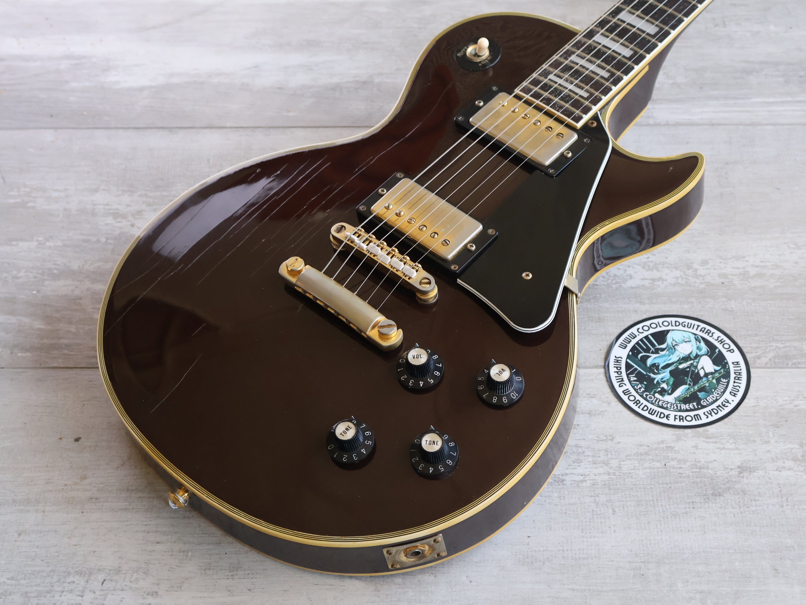 1970's Roje (Zen-On) Japan Les Paul Custom (Brown) – Cool Old Guitars