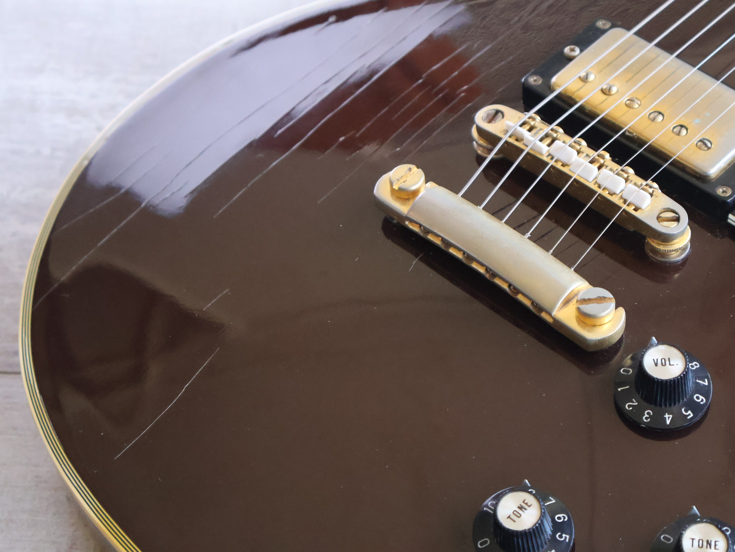 1970's Roje (Zen-On) Japan Les Paul Custom (Brown)