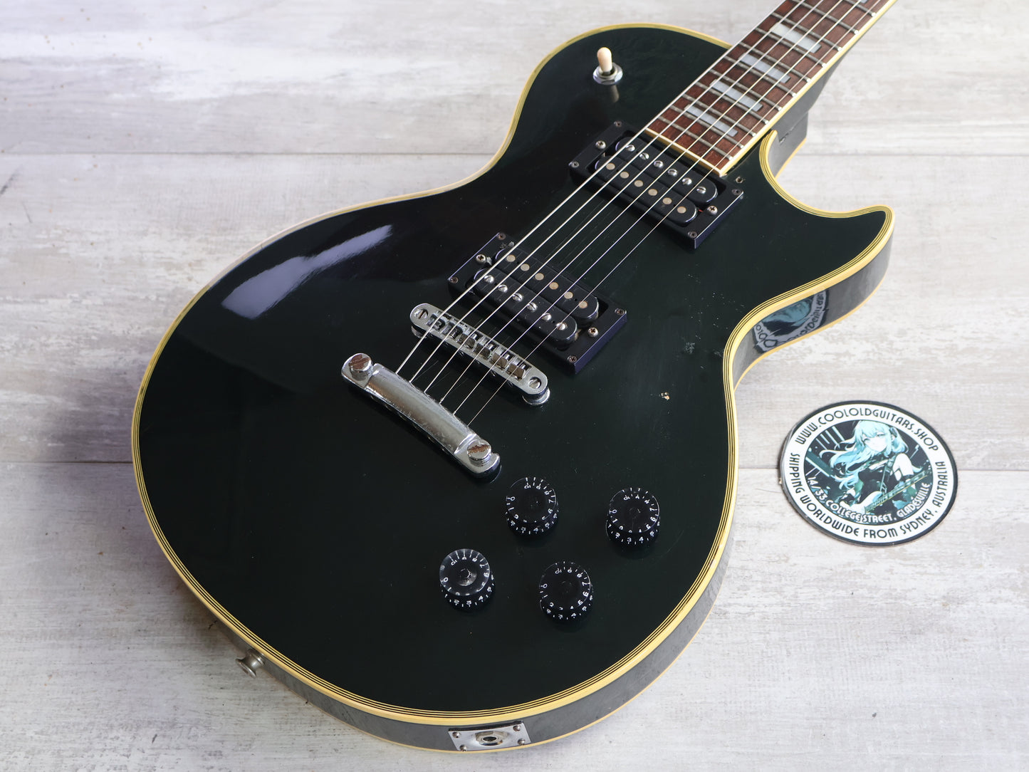 1974 Greco Japan EG-380B Les Paul Custom (Ebony)