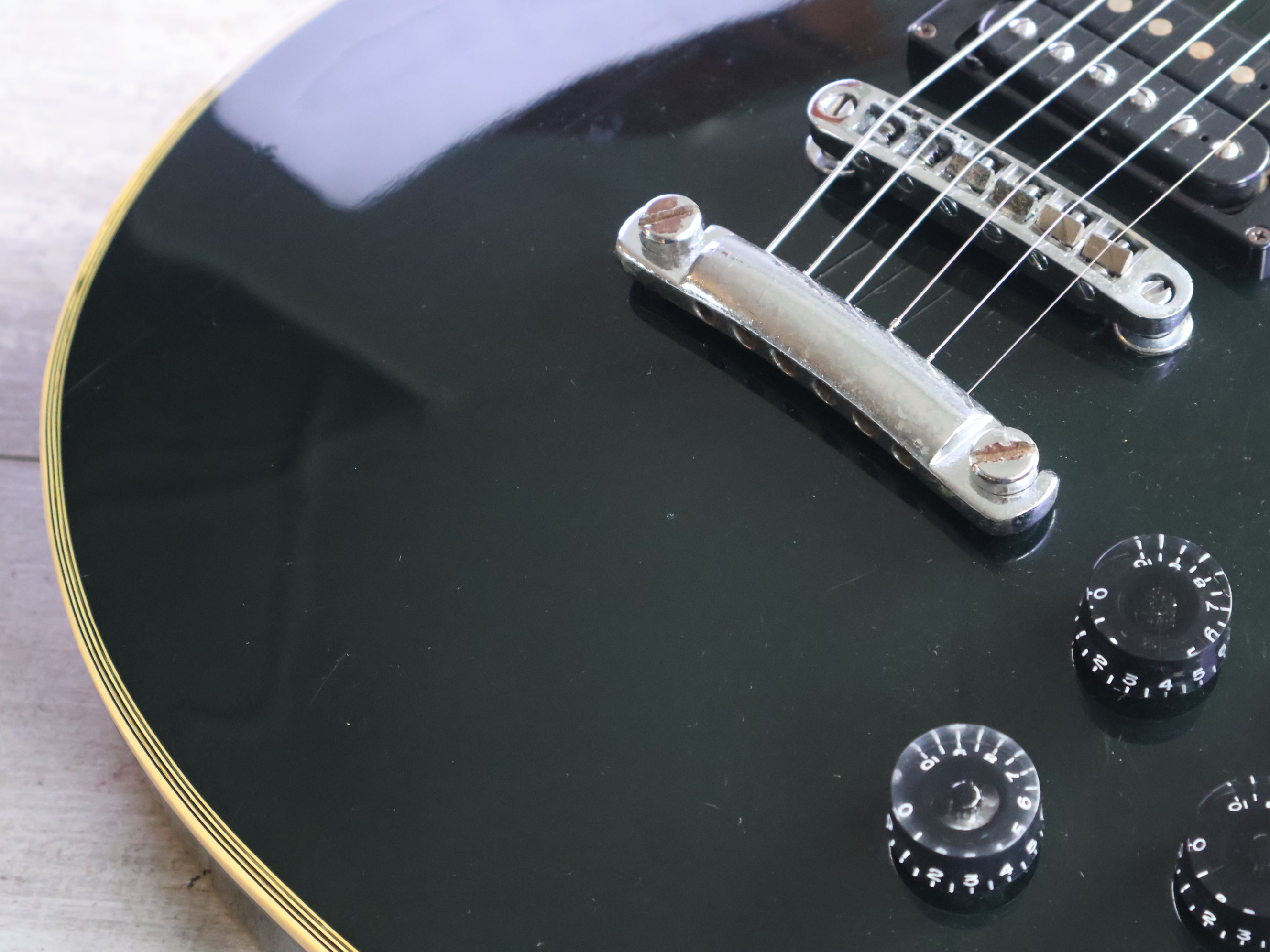 1974 Greco Japan EG-380B Les Paul Custom (Ebony) – Cool Old Guitars