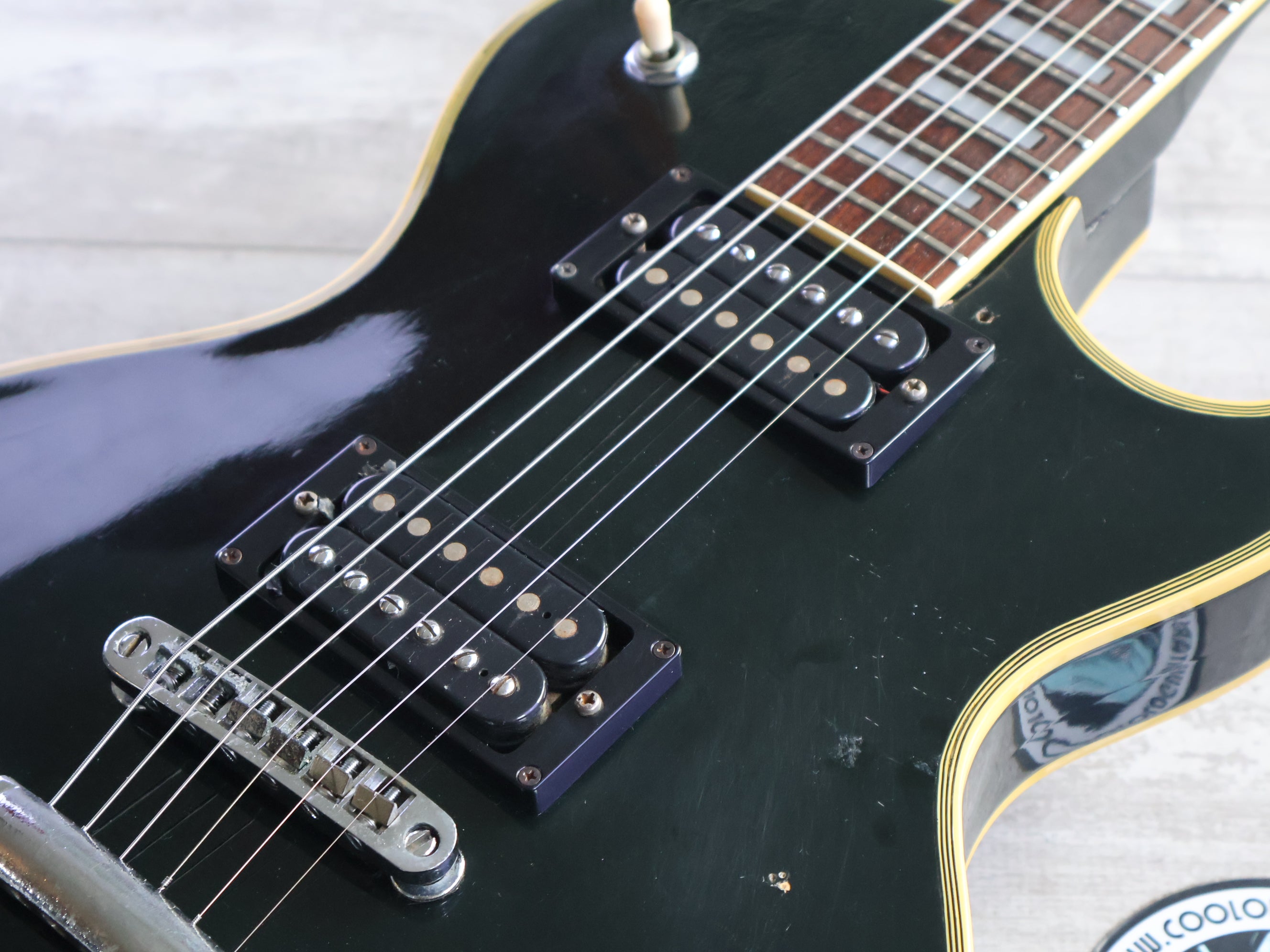 1974 Greco Japan EG-380B Les Paul Custom (Ebony) – Cool Old Guitars