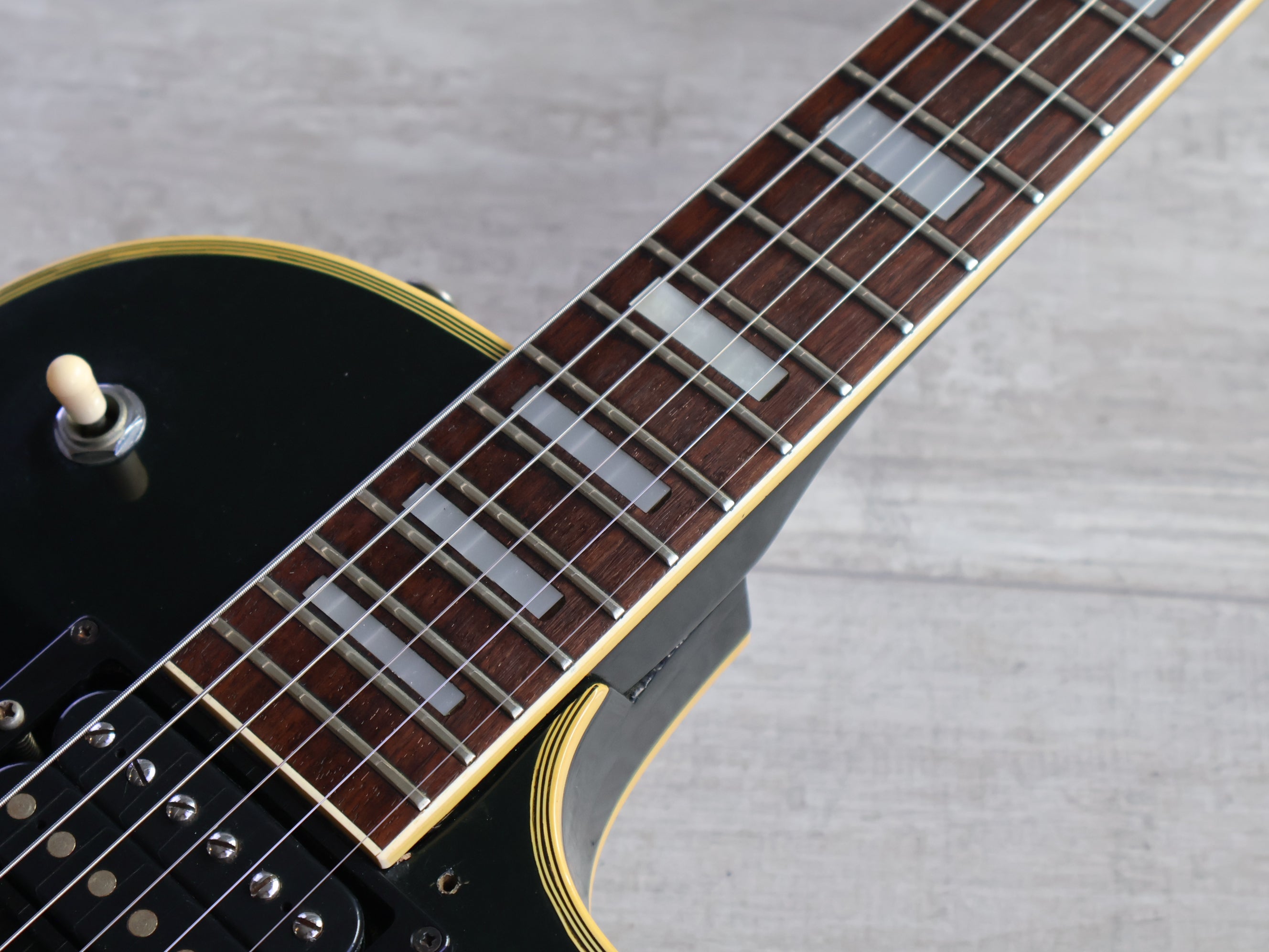 Greco Les Paul Custom／Made in Japan 1974 Greco Japan EG-380B Les Paul Custom (Ebony) – Cool Old Guitars
