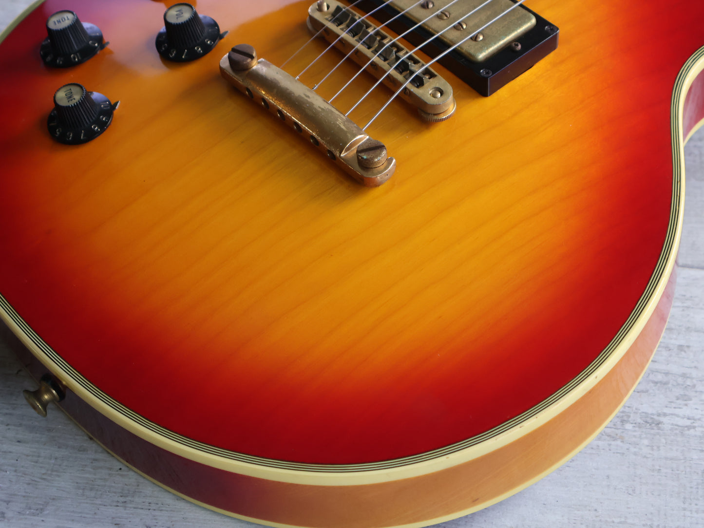 1977 Greco Japan EG-600R LH Left Handed Les Paul Custom (Cherry Sunburst)