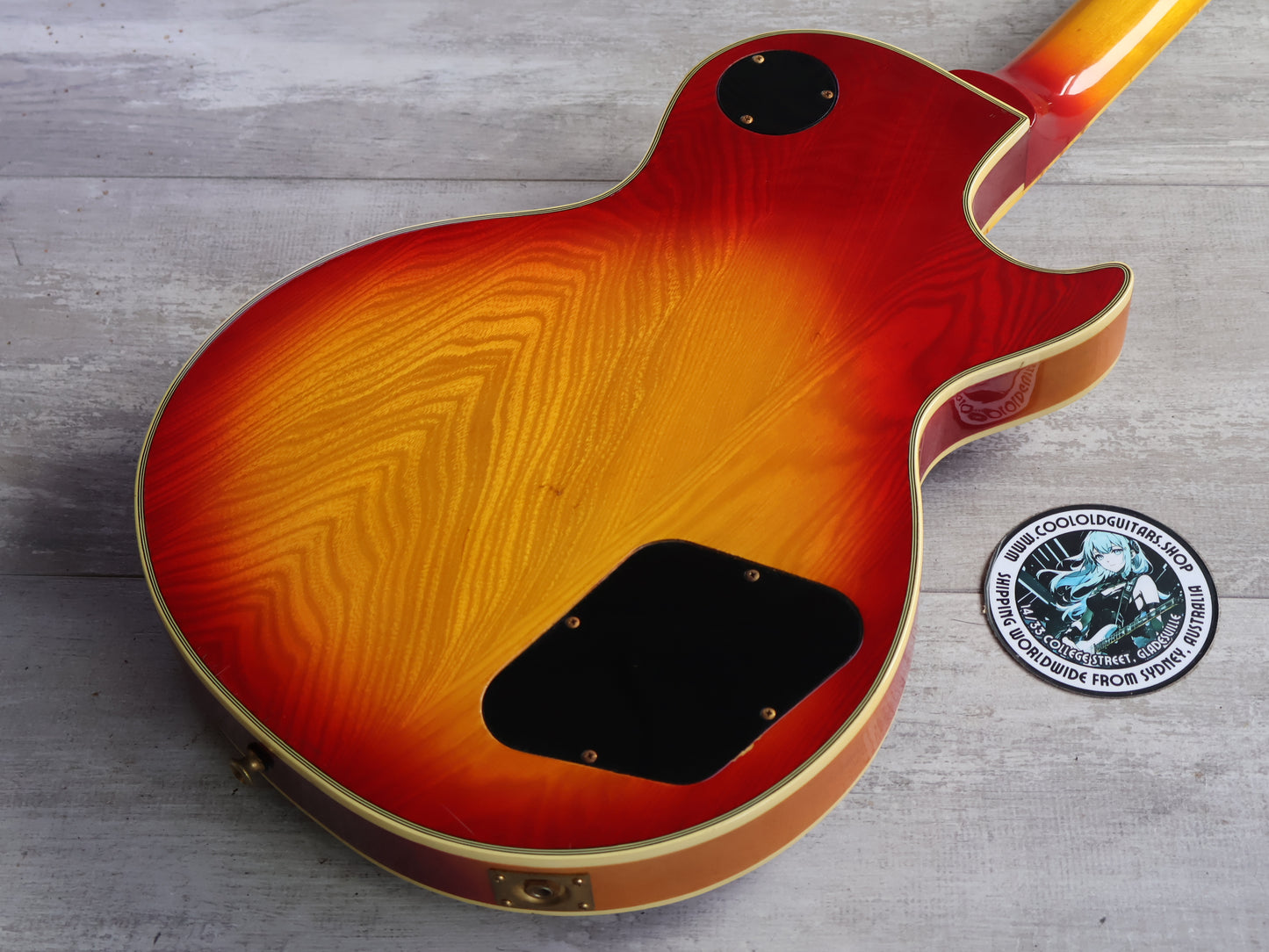 1977 Greco Japan EG-600R LH Left Handed Les Paul Custom (Cherry Sunburst)