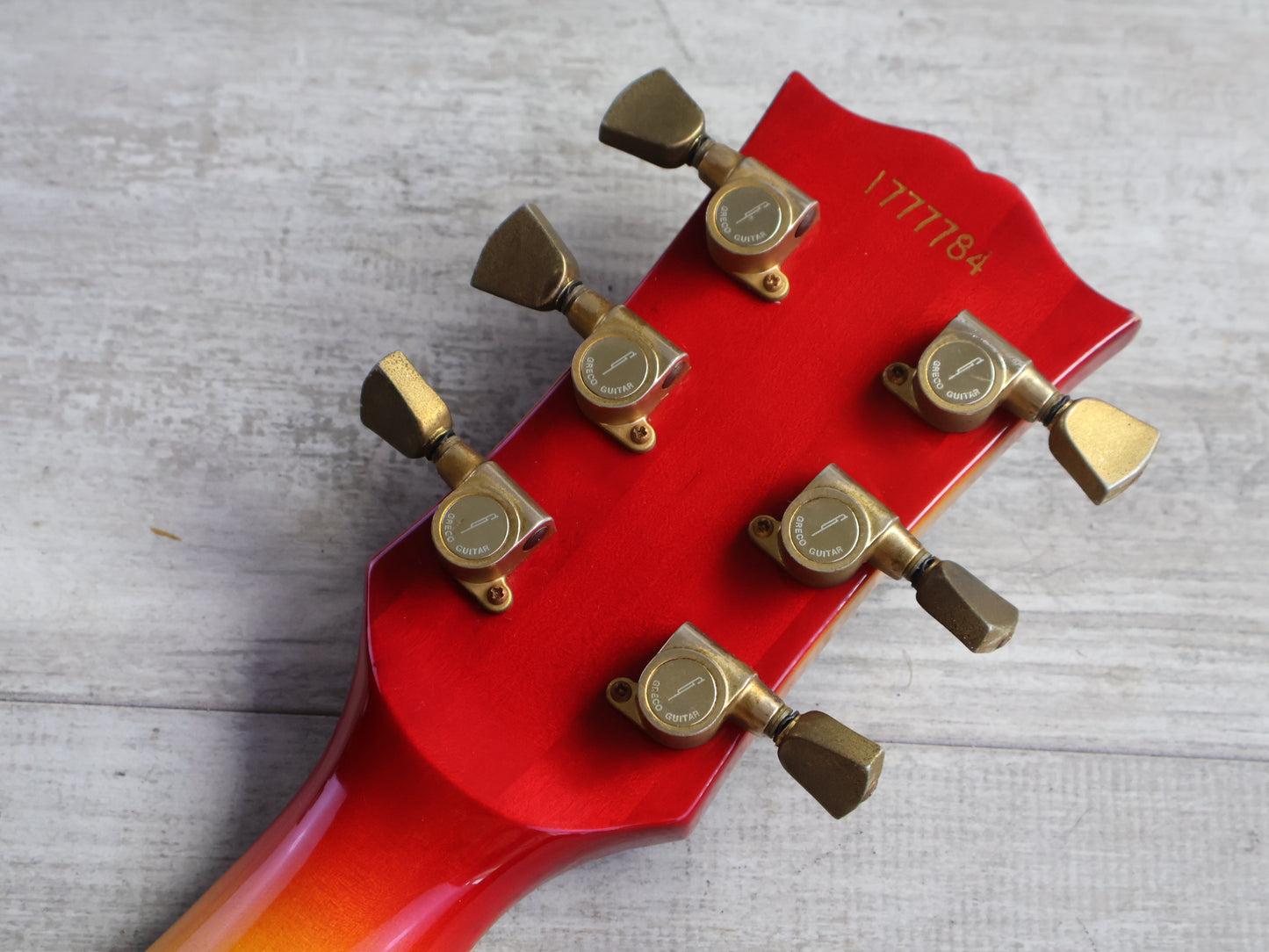 1977 Greco Japan EG-600R LH Left Handed Les Paul Custom (Cherry Sunburst)