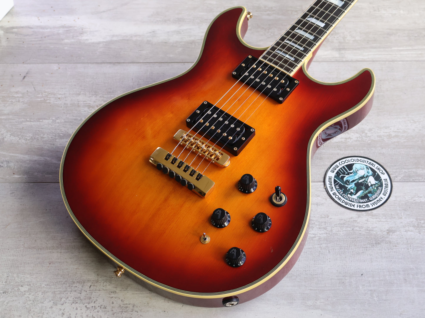 1986 Fender Japan "Master Series" Robben Ford Signature Esprit (Cherry Sunburst)