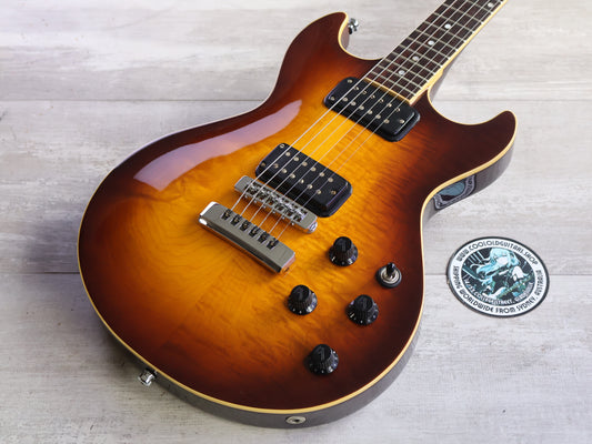 1984 Fender Japan "Master Series" Flame Double Cutaway (Brown Sunburst)