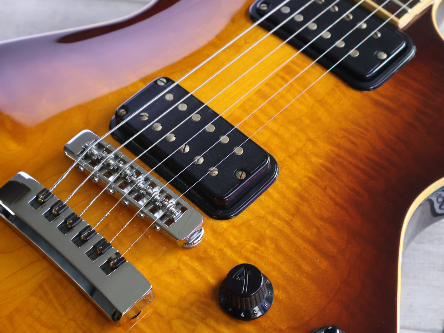 1984 Fender Japan "Master Series" Flame Double Cutaway (Brown Sunburst)