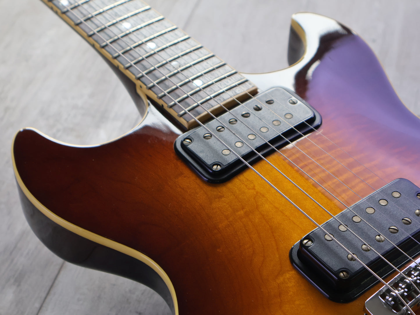 1984 Fender Japan "Master Series" Flame Double Cutaway (Brown Sunburst)