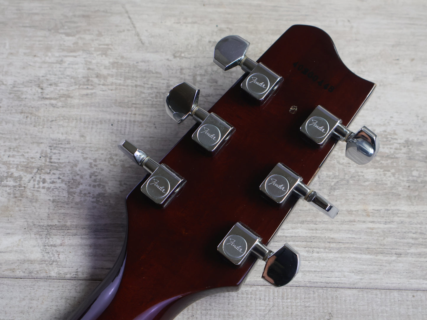 1984 Fender Japan "Master Series" Flame Double Cutaway (Brown Sunburst)