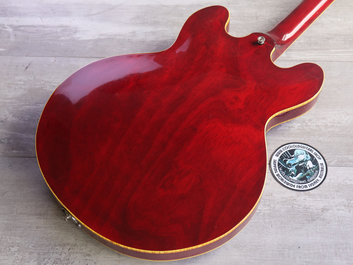 1977 Greco Japan SA-550R ES-335 Hollowbody Electric Guitar (Cherry Red)