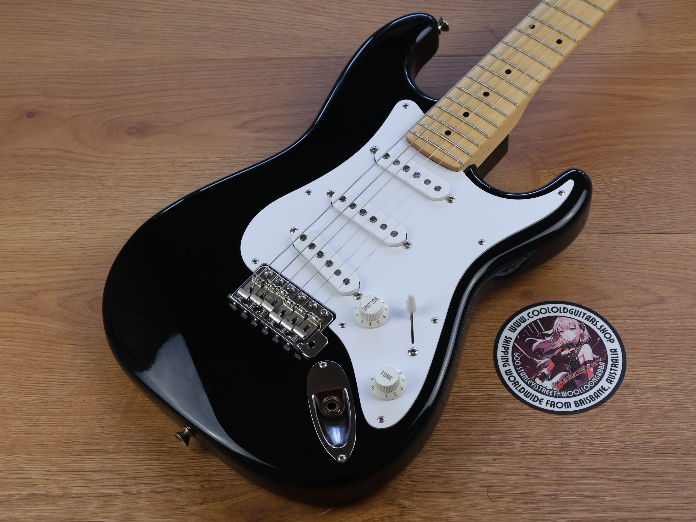 2002 Fender Japan Short Scale Mini Stratocaster (Black) – Cool Old