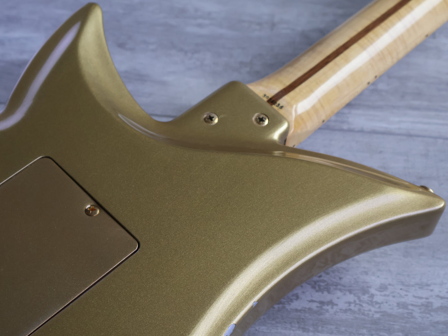 1980's Tokai Japan A-100S-GM Talbo Blazing Fire Cast Aluminium Guitar (Gold Metallic)