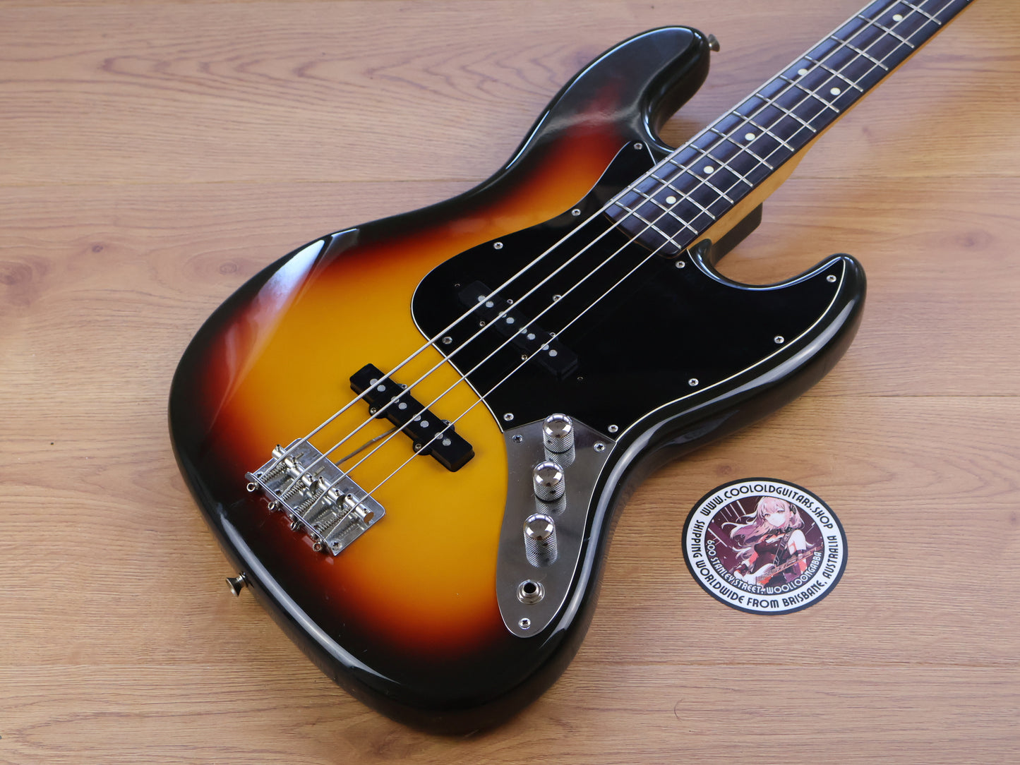 1993 Squier (by Fender Japan) Silver Series Jazz Bass (Sunburst)