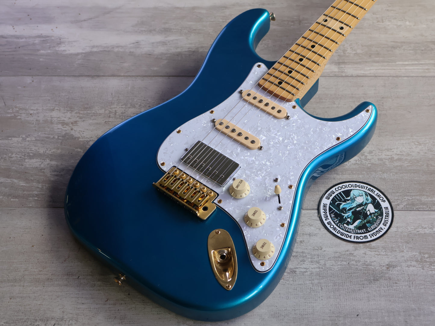 2002 Fender Japan ST-STD HSS Stratocaster Standard (Lake Placid Blue)