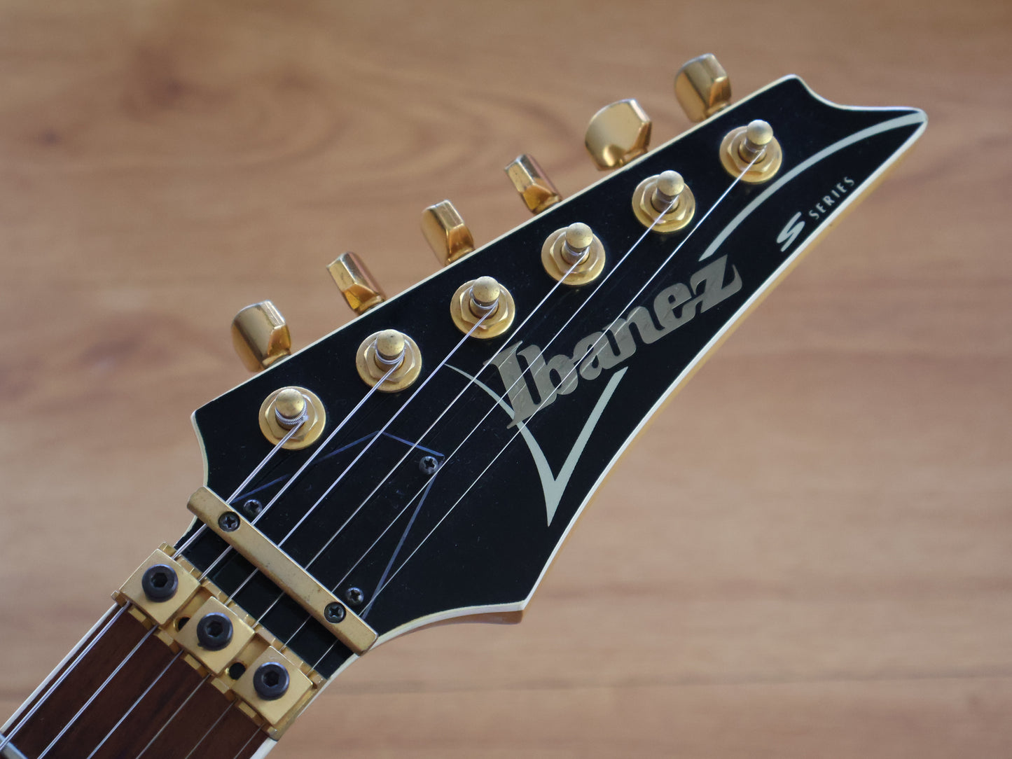 1996 Ibanez Japan S540FM SB S Series HSH Superstrat (Transparent Black Sunburst)