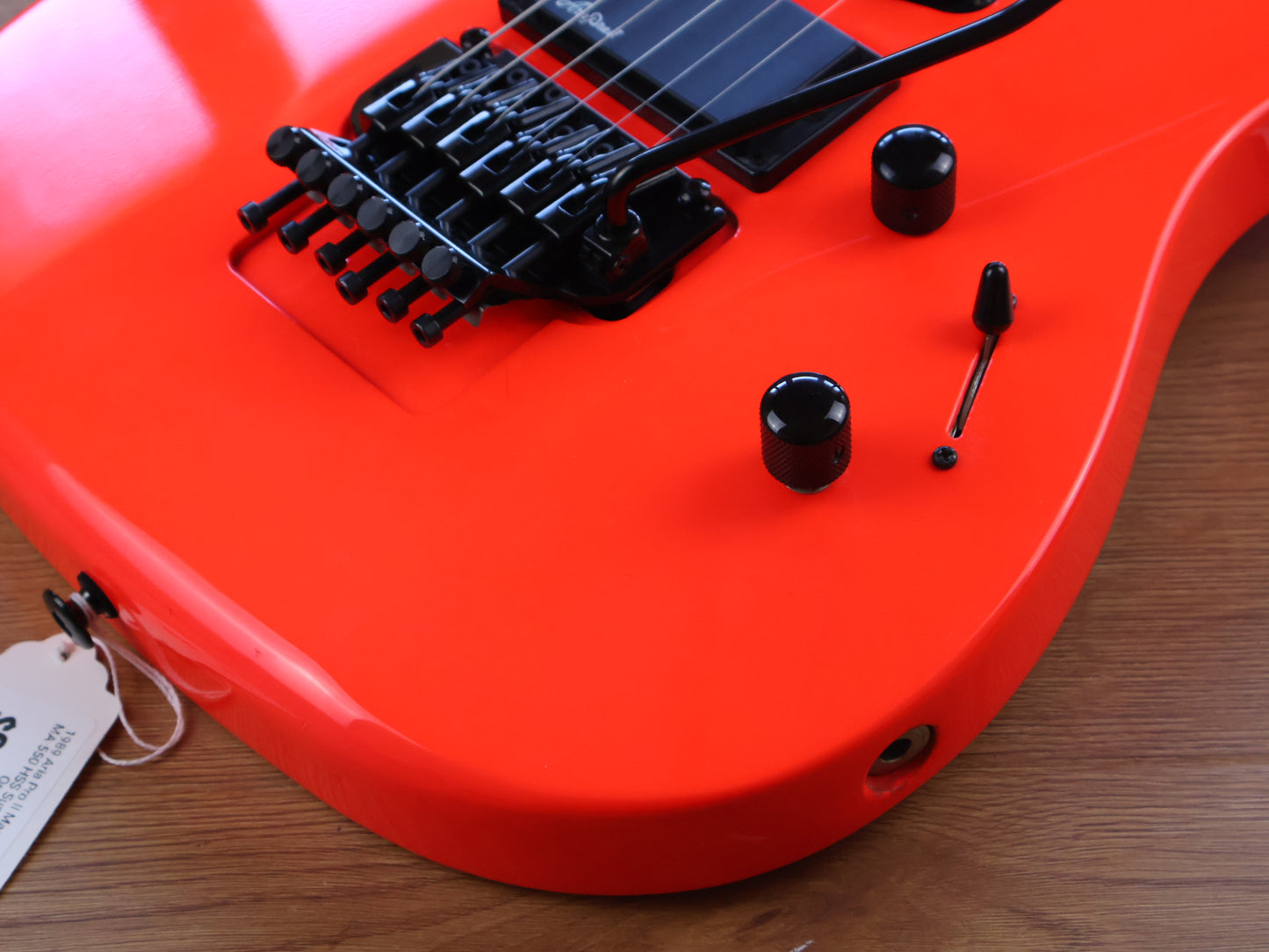 1989 Aria Pro II Magna Series MA-550 HSS Superstrat (Fluro Orange)