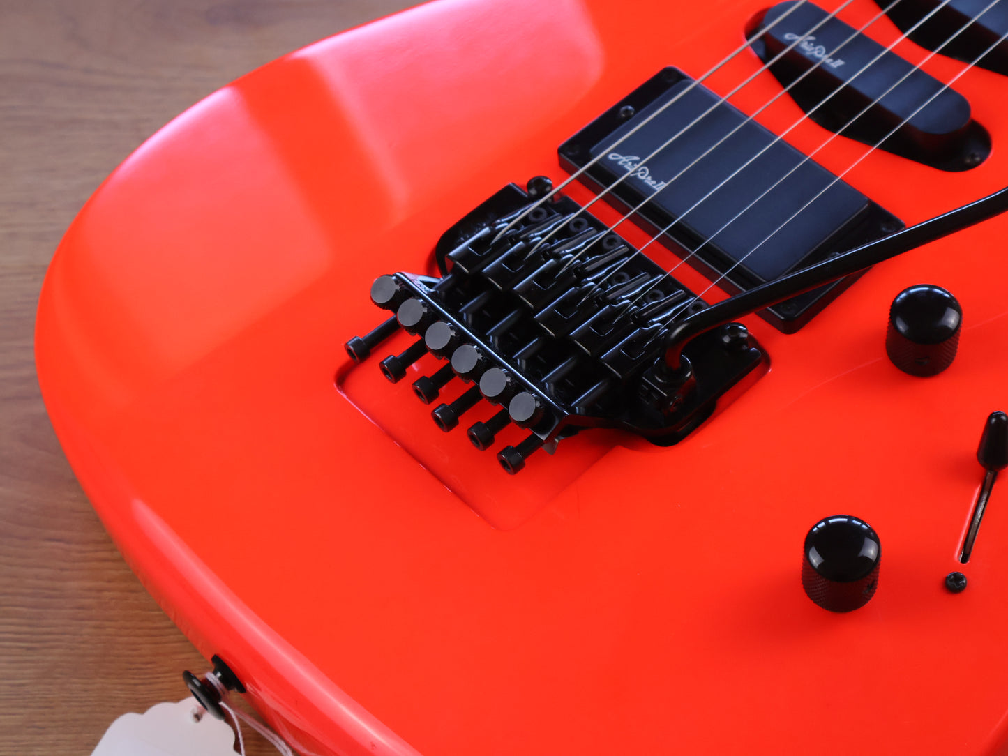 1989 Aria Pro II Magna Series MA-550 HSS Superstrat (Fluro Orange)