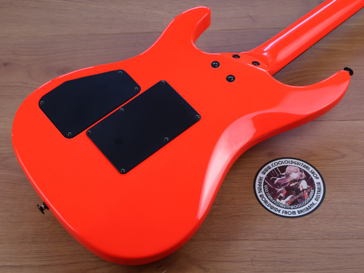 1989 Aria Pro II Magna Series MA-550 HSS Superstrat (Fluro Orange)