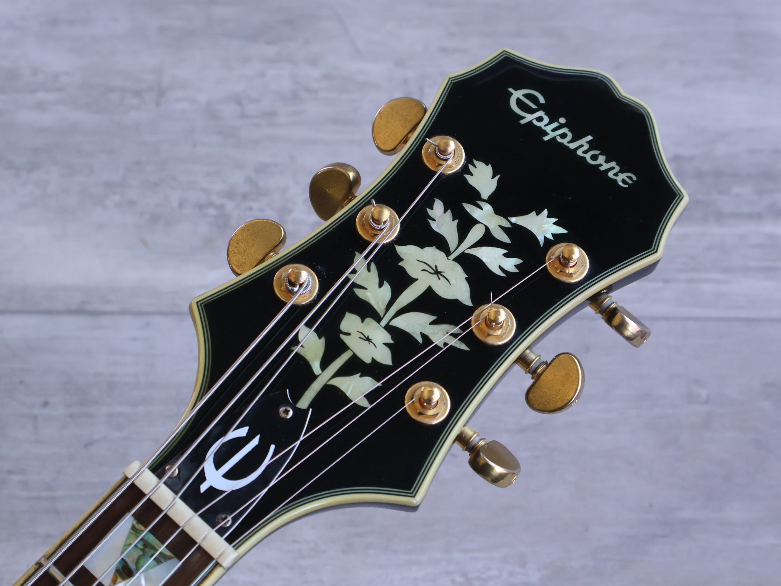 2015 Epiphone Sheraton II Pro Semi Hollowbody (Ebony) – Cool Old