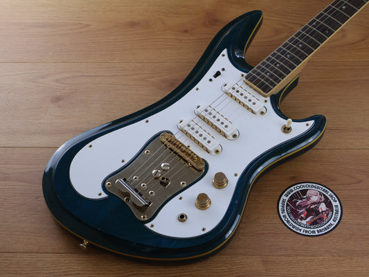 1970's Guyatone Japan LG-350t Custom "Sharp 5" (Transparent Blue)