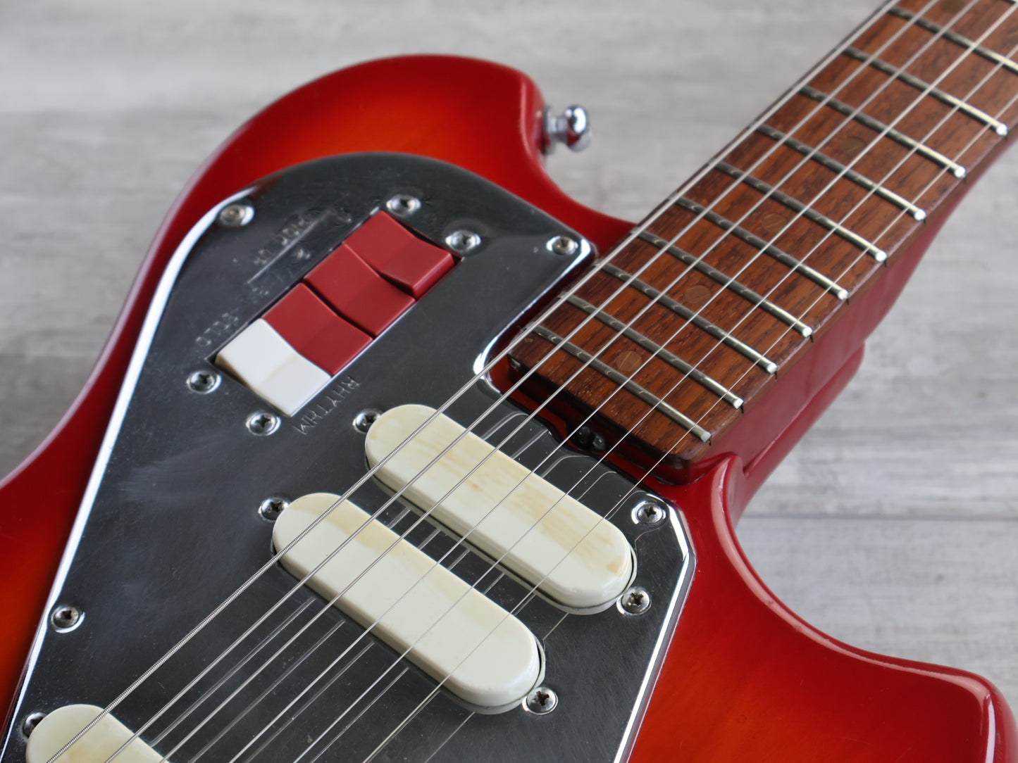 1960's Victor Japan SG-18 Bizarre Guitar (Red Burst)