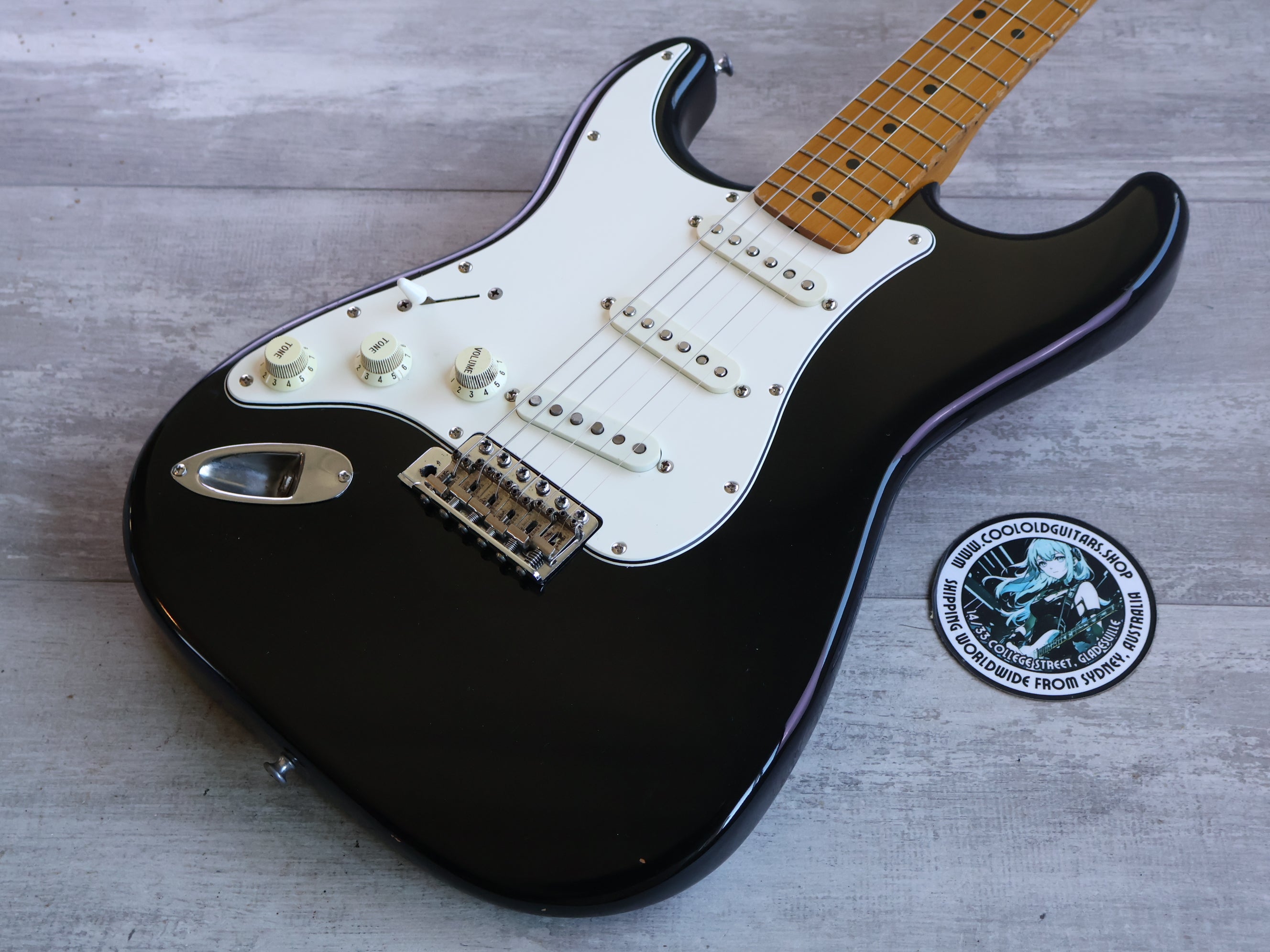 1993 Fender Japan STB-67L '67 Reissue Stratocaster Partso (Black