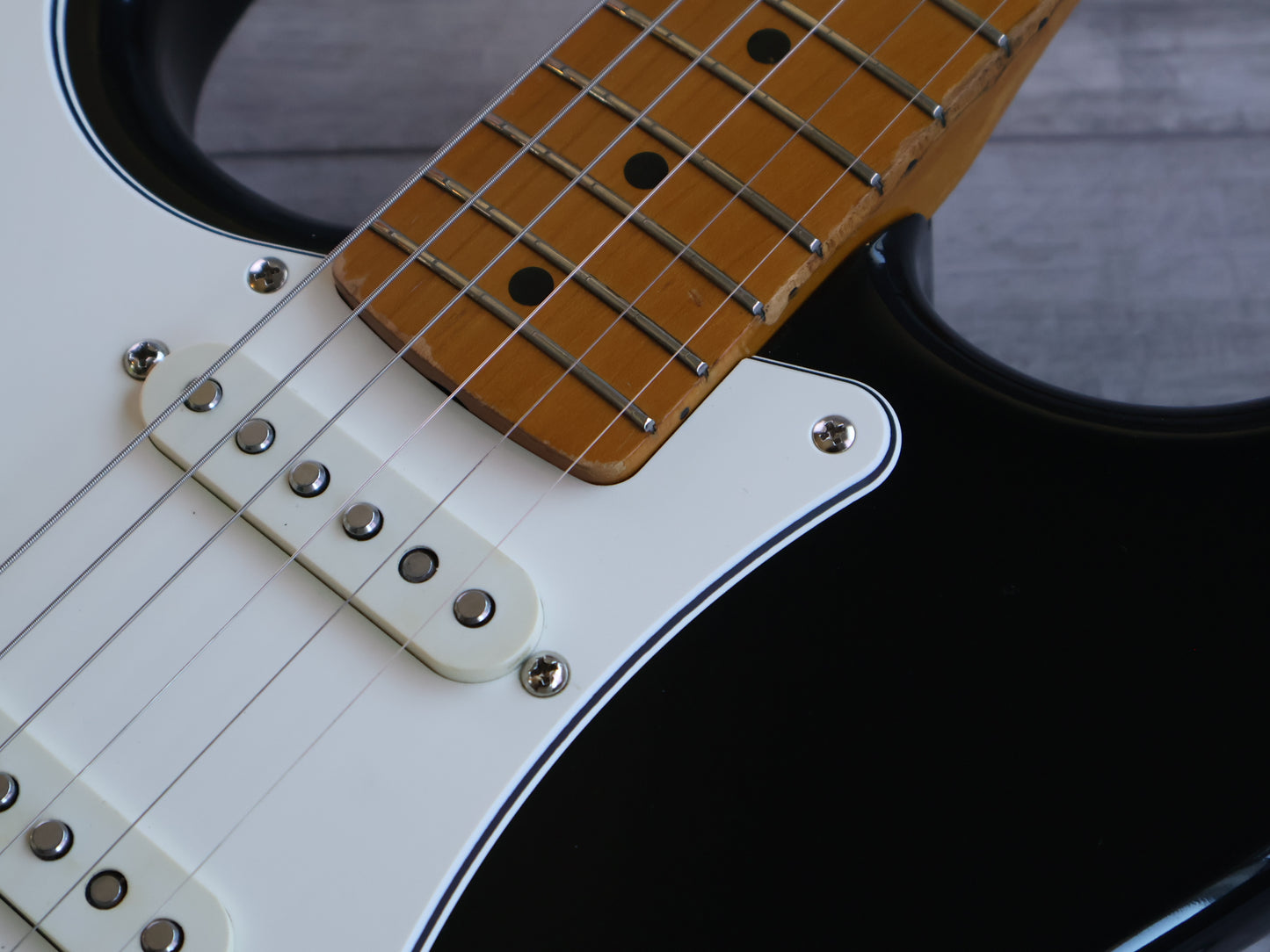 1993 Fender Japan STB-67L '67 Reissue Stratocaster Partso (Black)